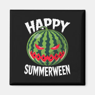 Watermeloen Jackolantern Zomer Halloween Happy Sum Magneet
