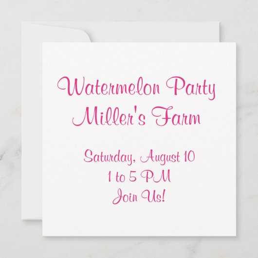 Watermeloen Kaart (Achterkant)