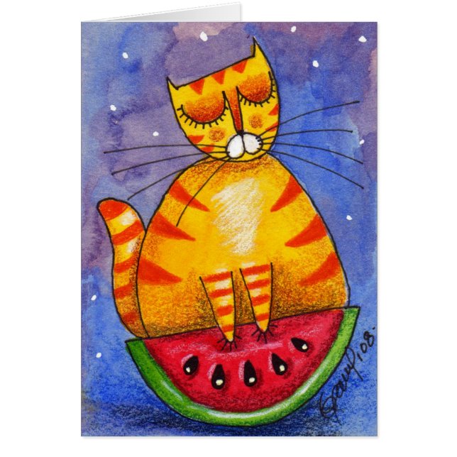 Watermeloen - kaart (Voorkant)
