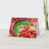 Watermeloen Kaart (Voorkant)