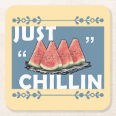 watermeloen kartonnen onderzetters (Voorkant)