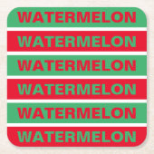 Watermeloen Kartonnen Onderzetters (Voorkant)