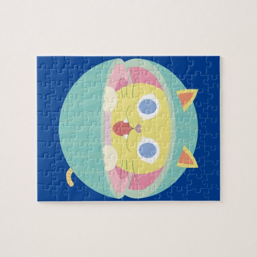 watermeloen kat puzzel (Horizontaal)