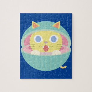 watermeloen kat puzzel legpuzzel