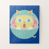 watermeloen kat puzzel legpuzzel (Verticaal)