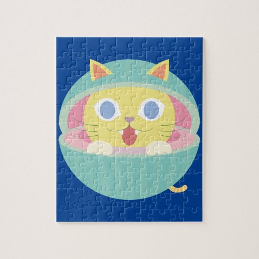 watermeloen katje puzzel (Verticaal)