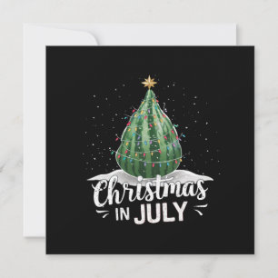 Watermeloen Kerstboom Kerst in Juli Zomer Feestdagenkaart