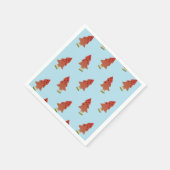 Watermeloen Kerstboom Patroon Zomerfeest Servetten (Hoek)