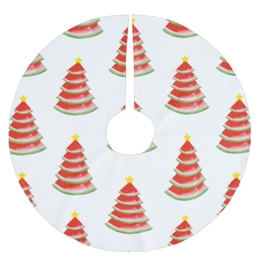 Watermeloen Kerstboom Rok (Voorkant)