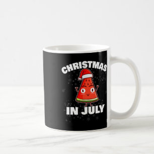 Watermeloen Kerstmis In Juli Kerstboom Zomer Koffiemok