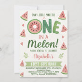 Watermeloen Kids Verjaardag Uitnodiging & Party De (Voorkant)