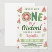 Watermeloen Kids Verjaardag Uitnodiging & Party De (Voorkant / Achterkant)