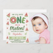 Watermeloen Kids Verjaardag Uitnodiging & Party De (Voorkant / Achterkant)