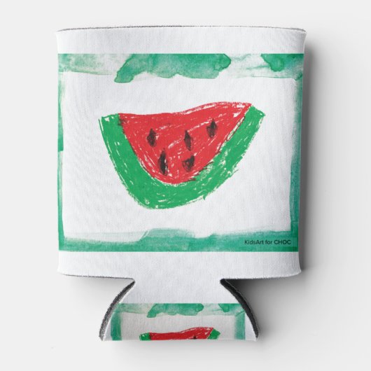 Watermeloen - Kinder kunst voor CHOC Blikjeskoeler (Voorkant)