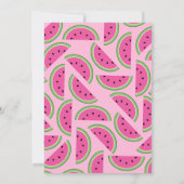 Watermeloen Kleurrijke 1e Verjaardag Schattigee Ui Kaart (Achterkant)