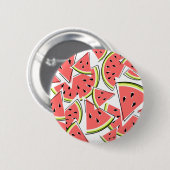 Watermeloen knop ronde button 5,7 cm (Voorkant /achterkant)