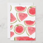 Watermeloen koele feestverjaardag kaart (Achterkant)