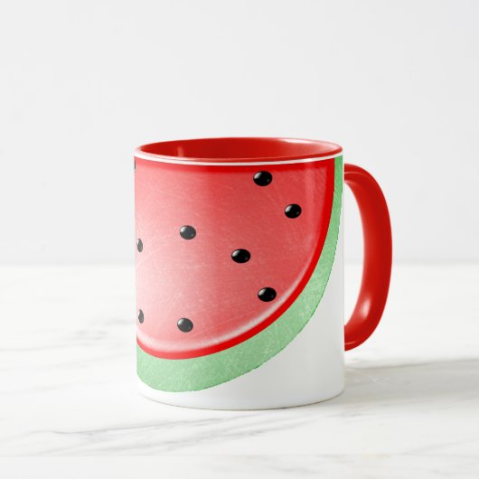 Watermeloen koffiekopje mok (Voorkant rechts)