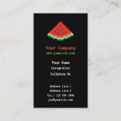 Watermeloen kunst Verticaal Visitekaartje (Voorkant)