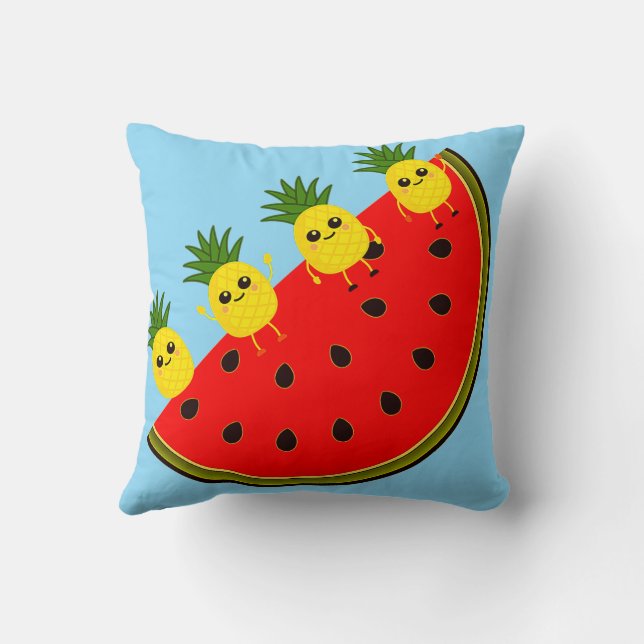 Watermeloen Kussen (Achterkant)
