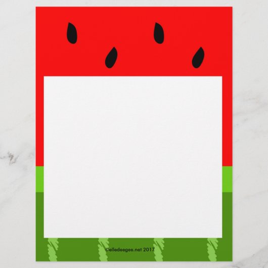Watermeloen Letterhead (Voorkant)