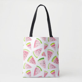 Watermeloen leuke kleurrijke kruidenier canvas tas