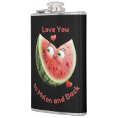 Watermeloen Liefde: Zoet & Sappig Hart Heupfles (Links)