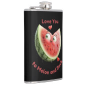 Watermeloen Liefde: Zoet & Sappig Hart Heupfles (Rechts)