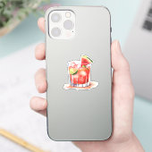 Watermeloen Limoen Cocktail Sticker (Telefoon)