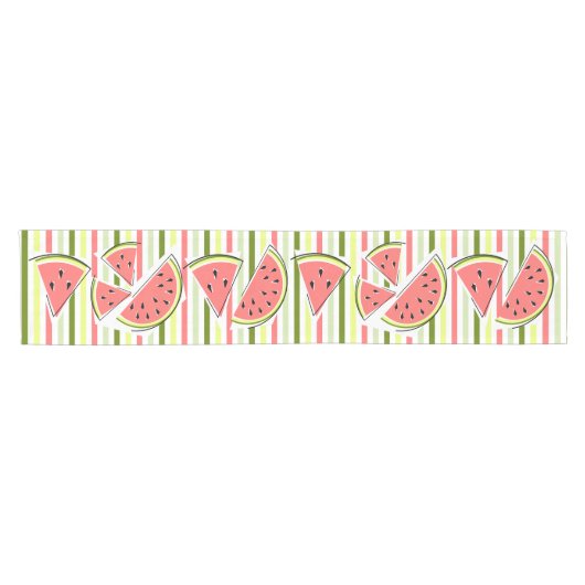 Watermeloen Line Stripe Dunne tafel runner Korte Tafelloper (Horizontaal)
