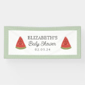 Watermeloen Little Sweet Melon Baby shower Spandoek (Horizontaal)