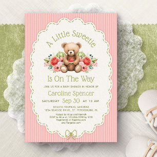 Watermeloen Little Sweetie Baby Shower Uitnodiging