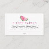 Watermeloen Luier Raffle Informatiekaartje (Voorkant)