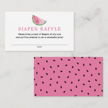 Watermeloen Luier Raffle