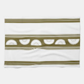 Watermeloen Luxe Jacquard Strepen Theedoek (Horizontaal)