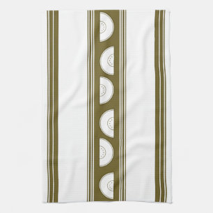 Watermeloen Luxe Jacquard Strepen Theedoek