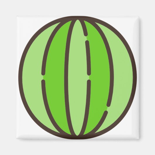 watermeloen magneet (Voorkant)