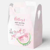 Watermeloen Meisje Roze Baby shower Bedankdoosjes (Geopend)