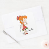 Watermeloen meisje Sticker (Envelop)