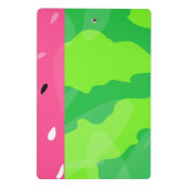 Watermeloen meloen zaden roze groen gepersonalisee mini klembord (Achterkant)