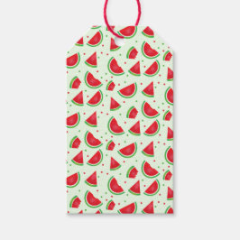 Watermeloen Melon Fruit Summer Light Green Cadeaulabel