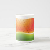 Watermeloen met achtergrond voor zaad porselein kop (Voorkant)