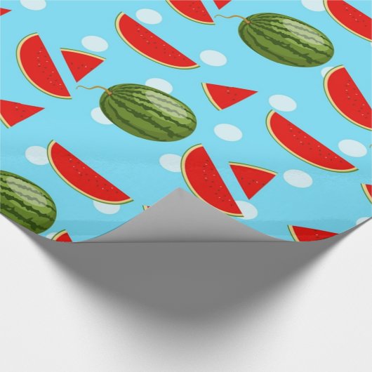 Watermeloen met plak cadeaupapier (Hoek)