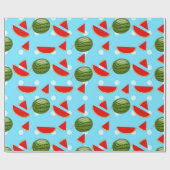 Watermeloen met plak cadeaupapier (Vlak)