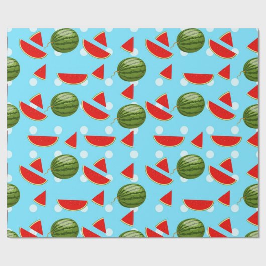 Watermeloen met plak cadeaupapier (Vlak)