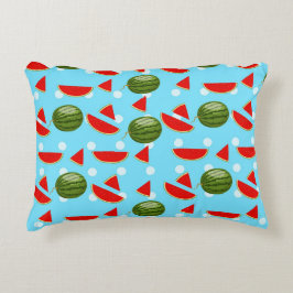Watermeloen met plak decoratief kussen