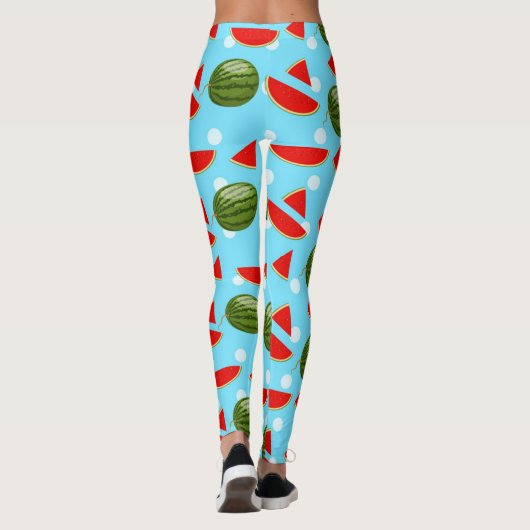 Watermeloen met plak leggings (Achterkant)