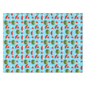 Watermeloen met plak tafelkleed (Voorkant (Horizontaal))
