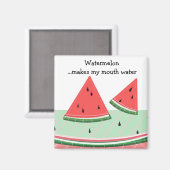 Watermeloen met tekst magneet (Voorkant / Achterkant)