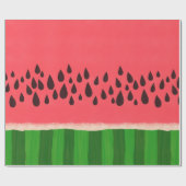 Watermeloen met zaadpatroon cadeaupapier (Vlak)